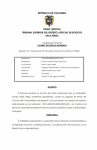 Álvaro Uribe Vélez tras fallo de tutela que ordena su libertad