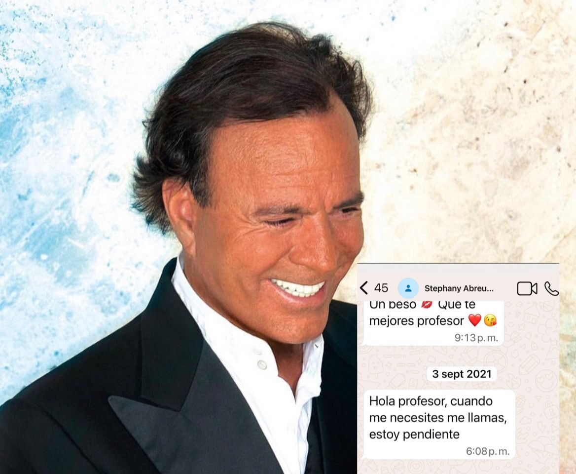 Julio Iglesias se defiende de acusaciones mostrando chats de WhatsApp